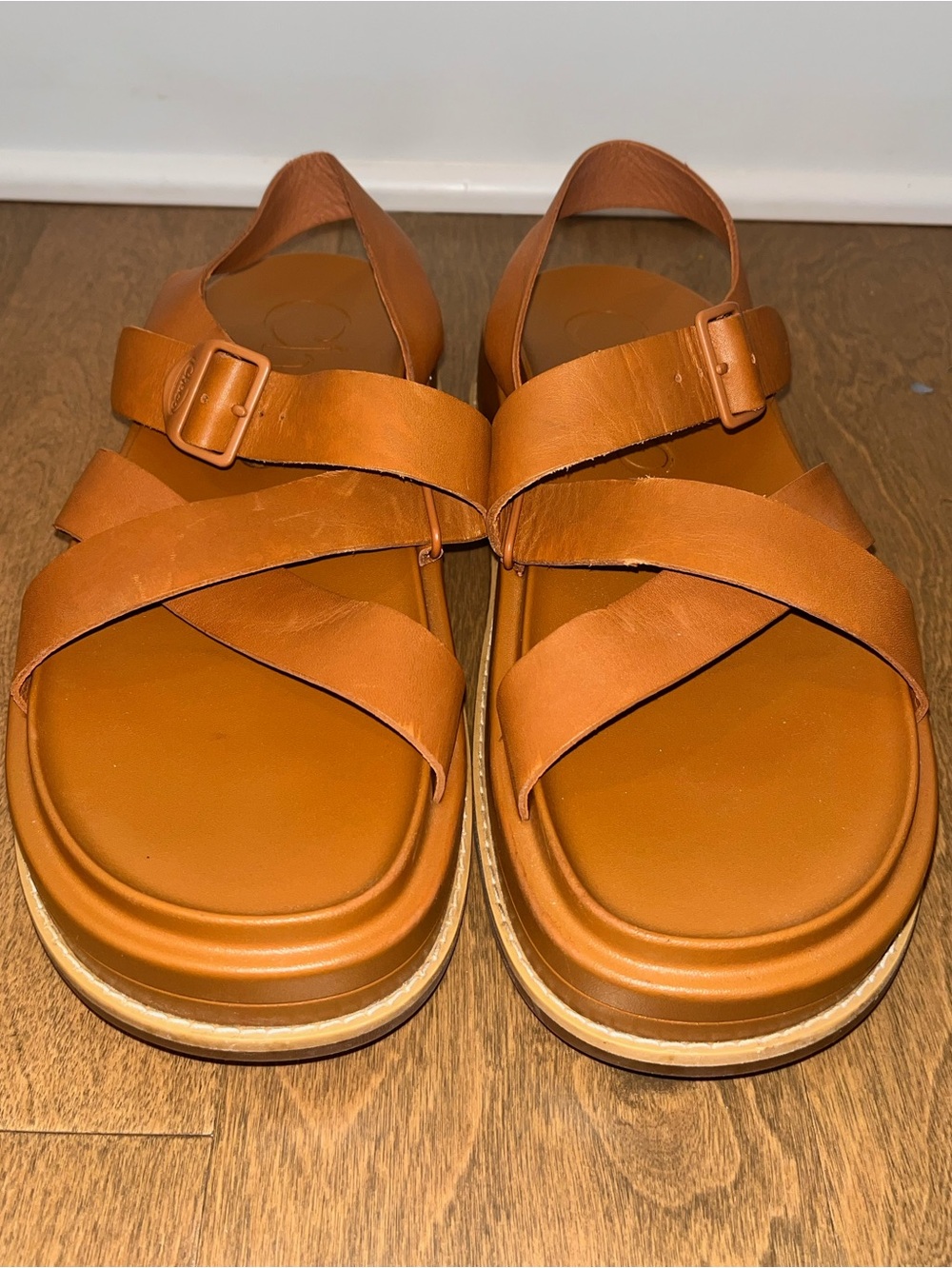 Chaco Townes Leather Sandals Brown / Tan Size 8-US/39-EU
